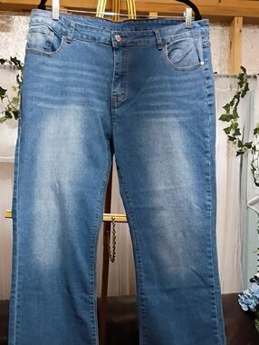 Nova Blue Women's Flared Blue Denim Jeans - Classic Casual Fit